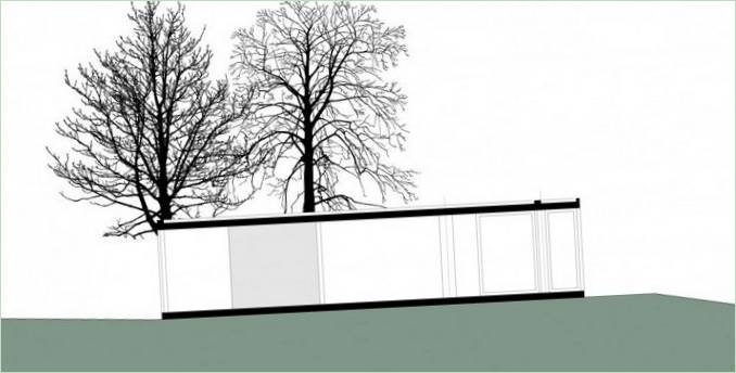 Dispozice kontejneru od LHVH Architekten