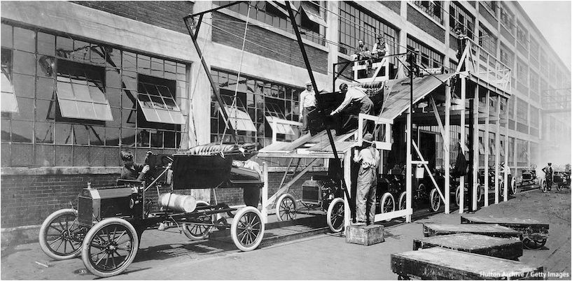 Staré tovární fotografie Ford