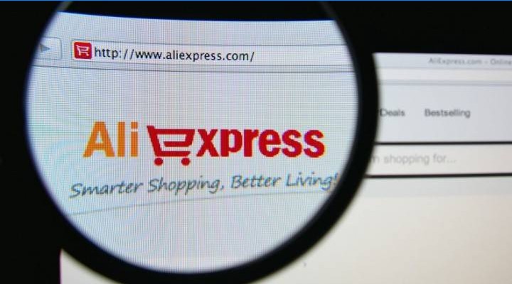 Webová stránka Aliexpress