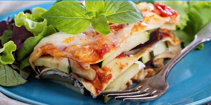 Dietní zeleninová lasagne