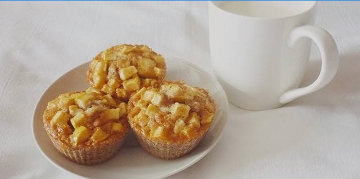 Apple a skořicové muffiny