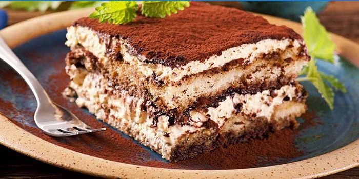 Kefírový čokoládový dort