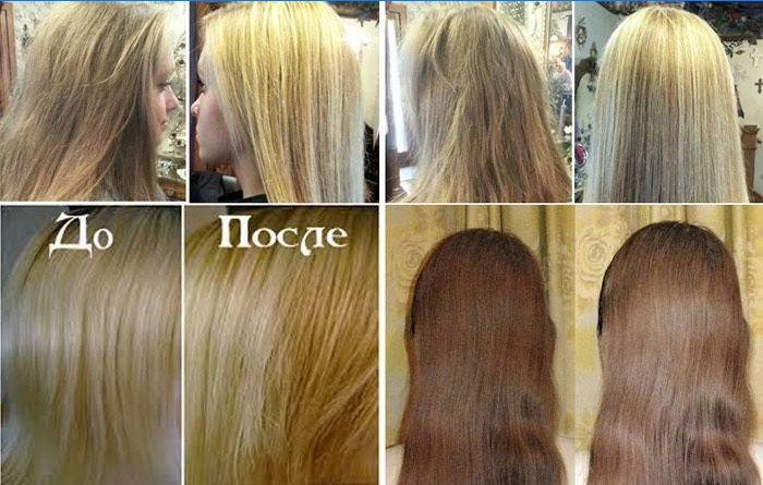 Výsledky barvení vlasů