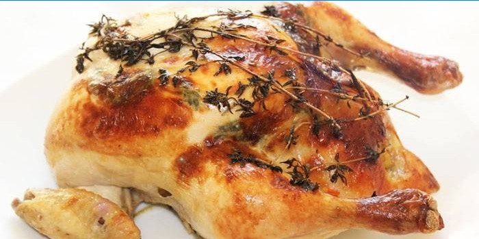 Pečené kuře s provensálskými bylinkami