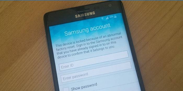 Aplikace účtu Samsung v telefonu