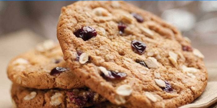 Domácí ovesné sušenky Raisin Cookies