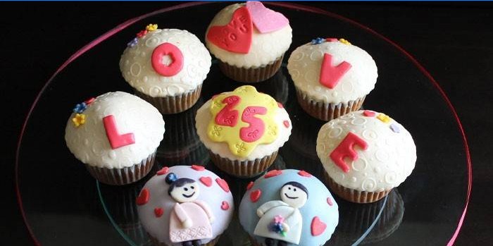Svatební výročí Cupcakes
