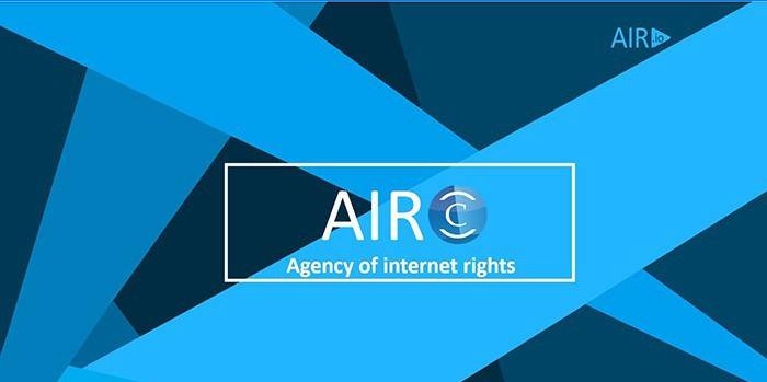 Stránka Agentury pro ochranu práv na internetu AIR
