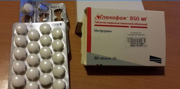 Glucophage 850 tablet v balení