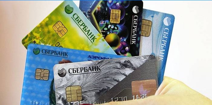 Plastové karty Sberbank