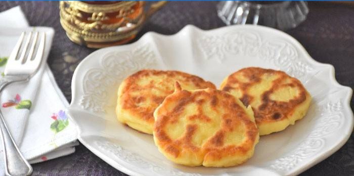 Dietní tvarohové koláče s jablky