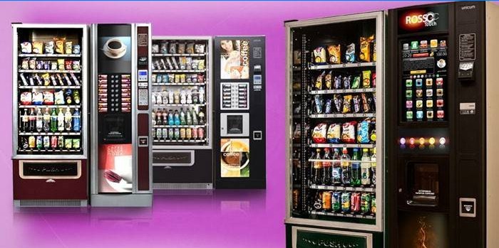 Prodejní automaty na prodej občerstvení a nápojů