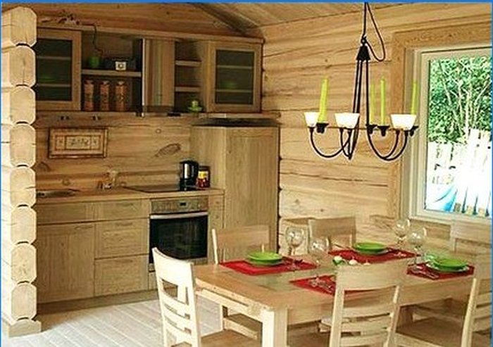 Design interiéru dřevěného domu