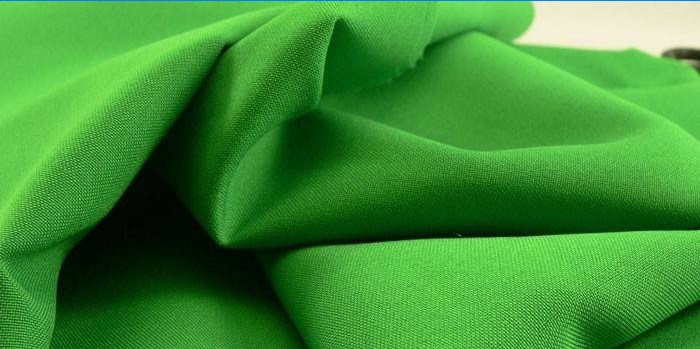 Zelená textilie Gabardine