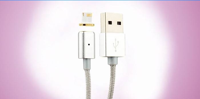 Magnetický USB Nabíjení iPhone Blesk COTEetCI M11 NYLON