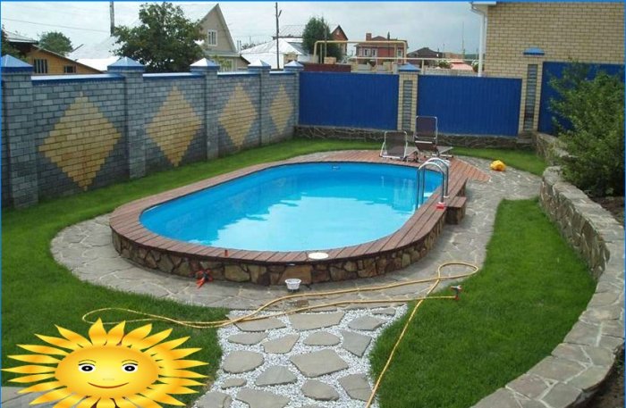 DIY bazén: betonová mísa