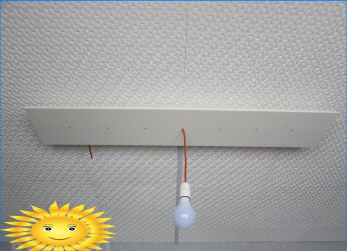 DIY stropní lampa s LED lampami