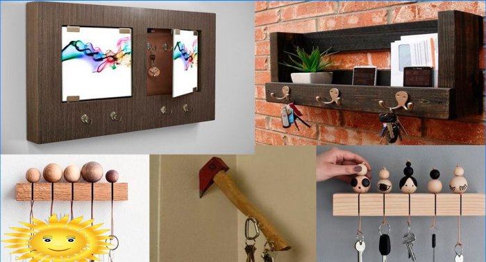Do-it-yourself wall key brankár: výběr fotografie