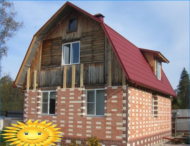 Zdobení dřevěného domu s tepelnými panely