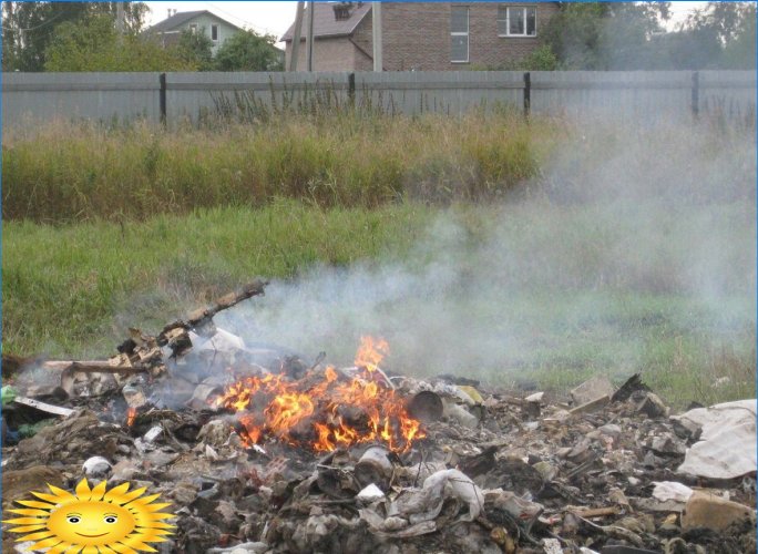 Jak správně spálit odpadky na webu