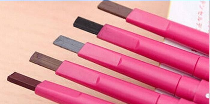 Vodotěsná paleta na tužky na obočí
