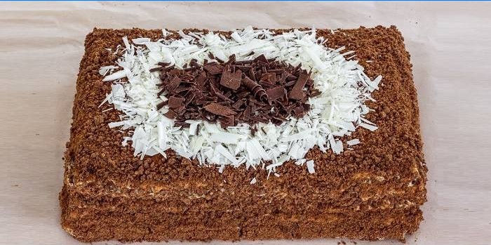 Čokoládový domácí Napoleon dort