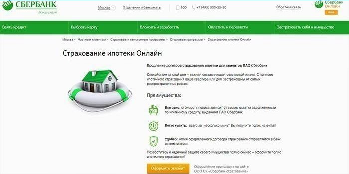 Pojištění hypotéky v Sberbank