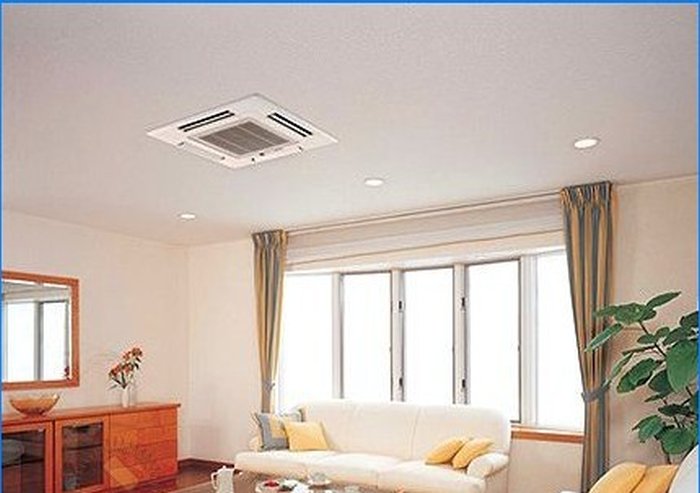 Zavěšená klimatizace pro falešný strop