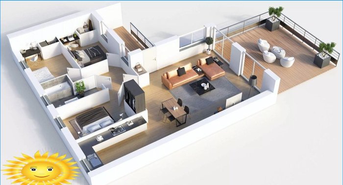 Vizualizace rozvržení domu FloorPlan 3D