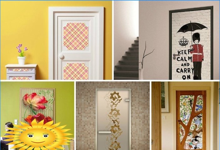14 nápadů pro dekoraci vnitřních dveří