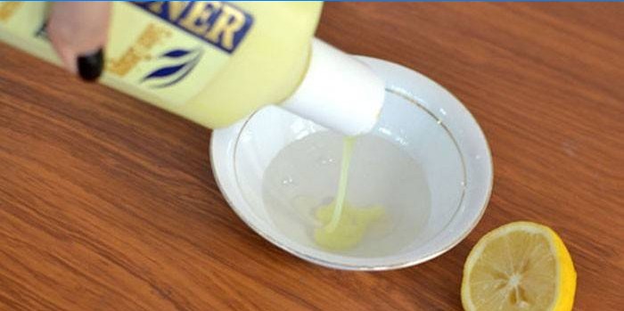 Citronová šťáva a kondicionér