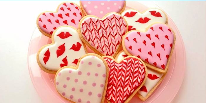 Den svatého Valentýna Cookies