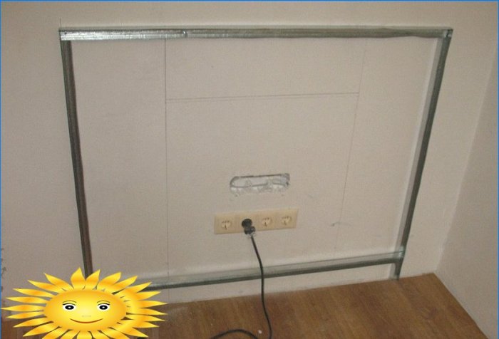 DIY sádrokartonový krb
