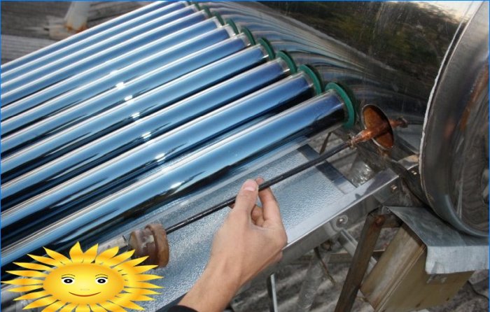 Instalace vakuového solárního kolektoru