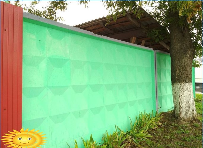 Jak malovat betonový plot