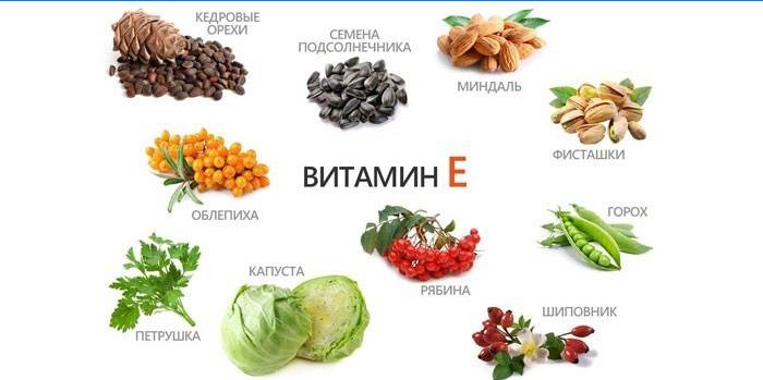 Výrobky z vitamínu E