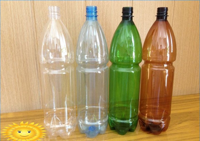 Kapkové zavlažování plastovými lahvemi