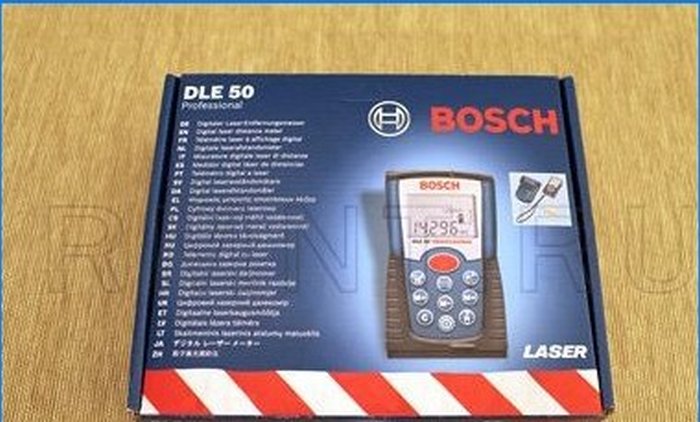 Laserový dálkoměr Bosch DLE 50 Professional - krabička