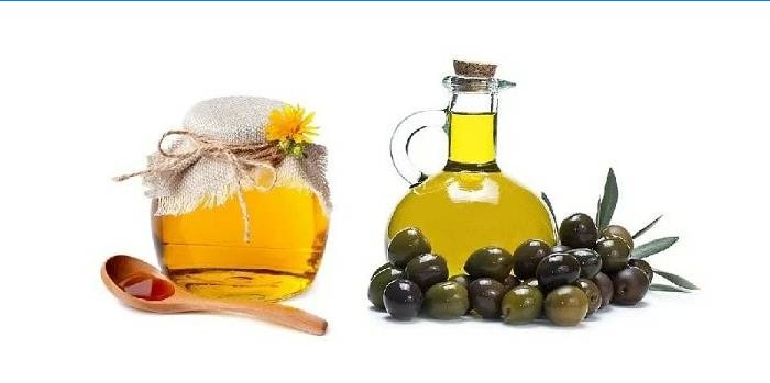 Med a olivový olej
