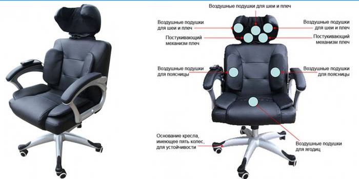 Kancelářská masážní židle od Oto