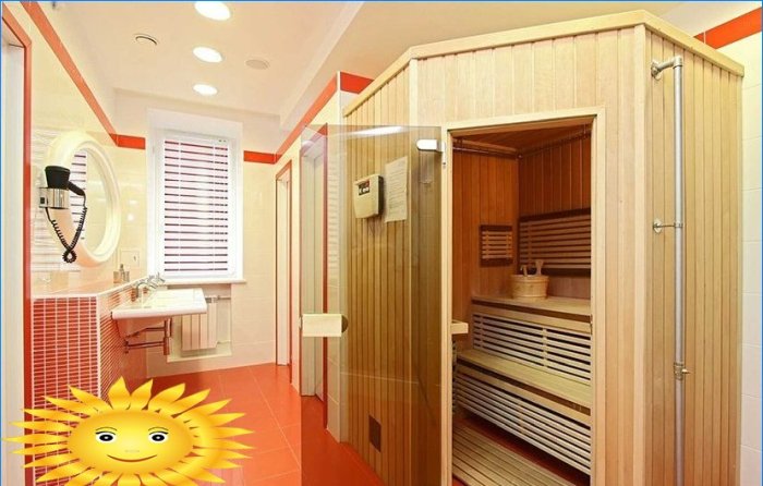 Sauna v bytě vlastními rukama: konstrukce a dekorace