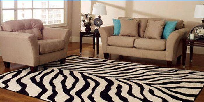 Zebra koberec