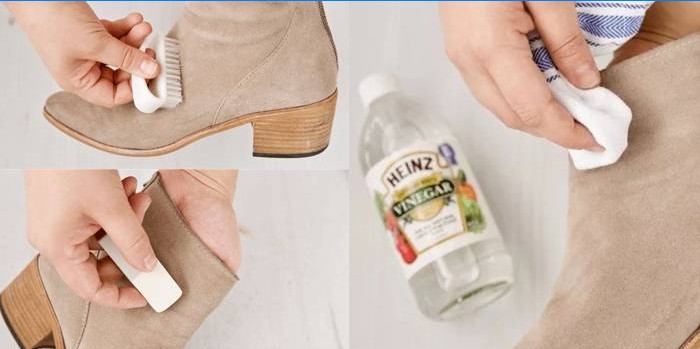 Metody čištění semišové obuvi