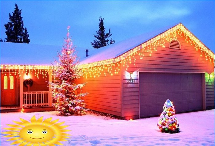 Sváteční dekorace: Vánoční osvětlení domů