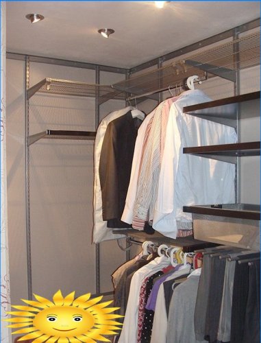 Systémy úložných skříní: šatní skříň pro kutily