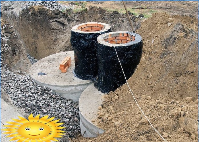 Naplnění betonového septiku