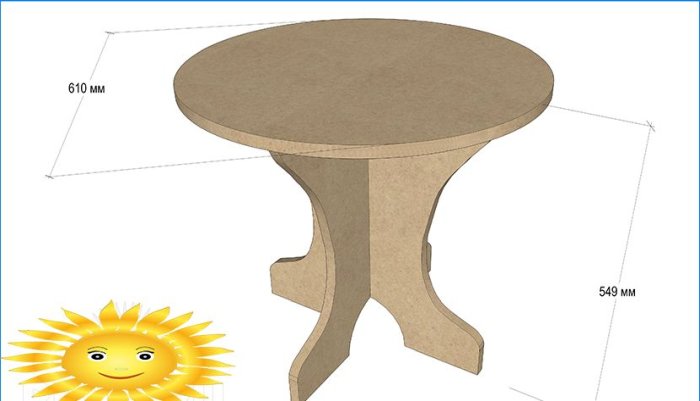 Bytový nábytek pro kutily: dřevěný dřevěný stůl pro děti