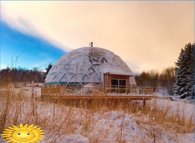 Dům přírody - dům pod geodickou kupolí v Arktidě