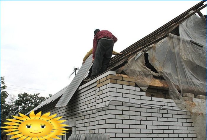 Zvyšování střechy domu