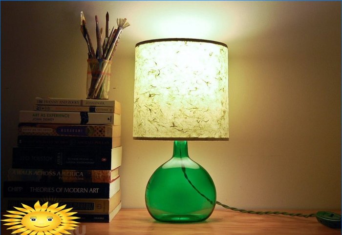 Stojací lampy a stolní lampy: výběr fotografií